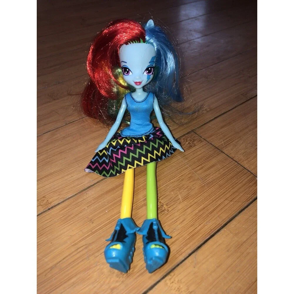 My Little Pony Equestria Girls Rainbow Dash Doll Hasbro 2013 Neon Rainbow Power